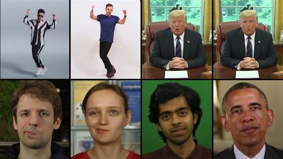 Faces used in deepfake-detection research
